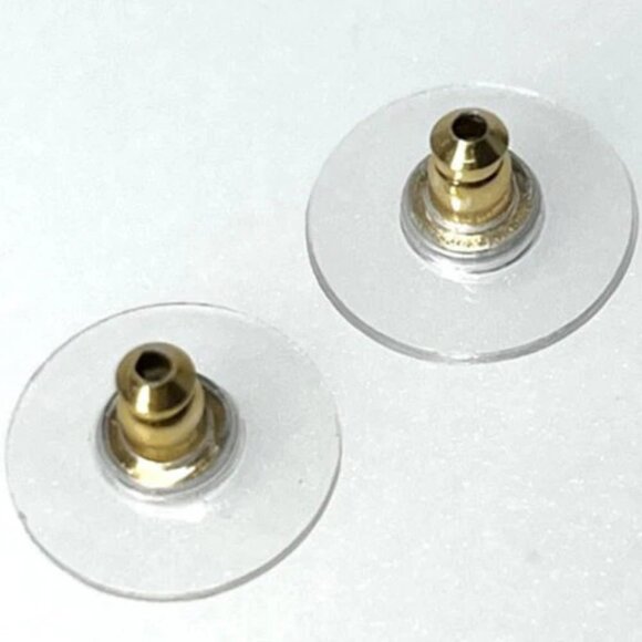 CHANEL CC Logos Rhinestone Scissors Dangle Stud Earrings Gold Tone B21P Auth - Picture 8 of 10